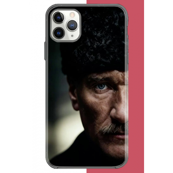iPhone 11 Pro Max Uyumlu Atatürk4 UV Baskılı Silikon Kılıf