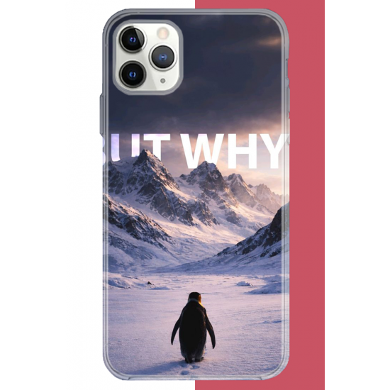 iPhone 11 Pro Max Uyumlu Nihilist Penguen UV Baskılı Silikon Kılıf
