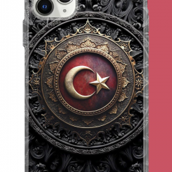 iPhone 11 Pro Max Uyumlu Türk Rozet UV Baskılı Silikon Kılıf