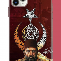 iPhone 11 Pro Max Uyumlu Abdulhamit UV Baskılı Silikon Kılıf