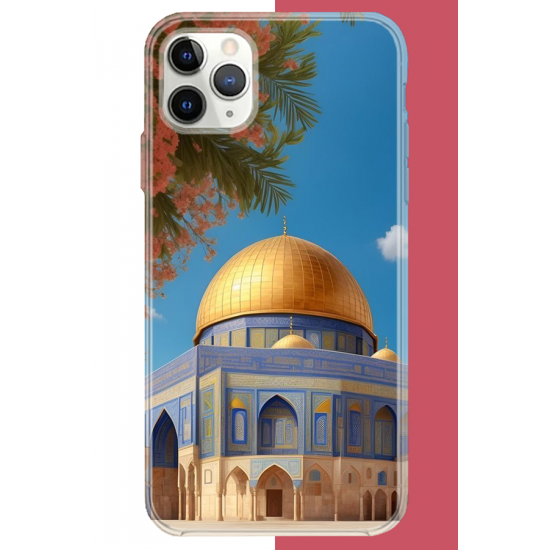 iPhone 11 Pro Max Uyumlu Kudüs3 UV Baskılı Silikon Kılıf