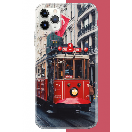 iPhone 11 Pro Max Uyumlu Taksim1 UV Baskılı Silikon Kılıf