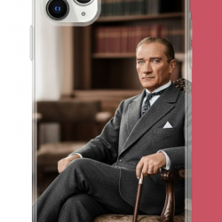 iPhone 11 Pro Max Uyumlu Atatürk6 UV Baskılı Silikon Kılıf