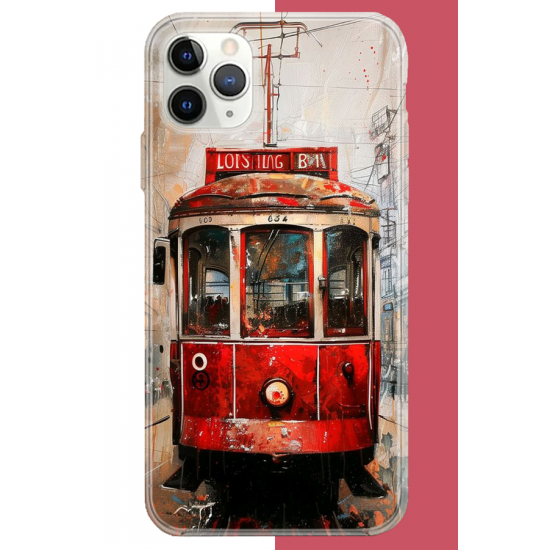 iPhone 11 Pro Max Uyumlu Taksim Tramvay UV Baskılı Silikon Kılıf