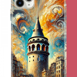 iPhone 11 Pro Max Uyumlu Galata UV Baskılı Silikon Kılıf