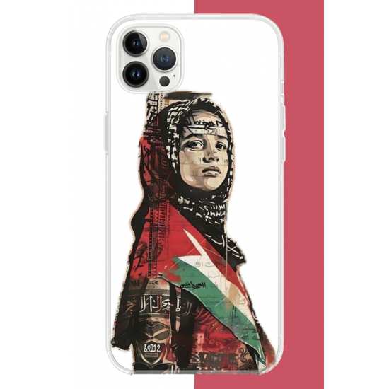 iPhone 12 PRO MAX Uyumlu Filistin2 UV Baskılı Silikon Kılıf