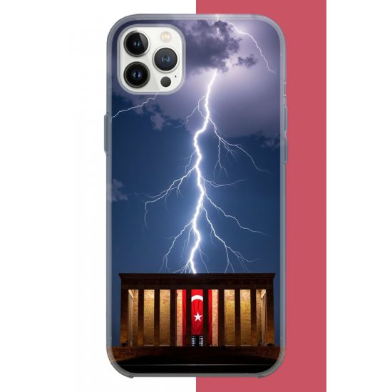iPhone 12 PRO MAX Uyumlu Anıtkabir UV Baskılı Silikon Kılıf
