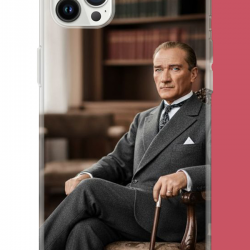 iPhone 12 PRO MAX Uyumlu Atatürk6 UV Baskılı Silikon Kılıf