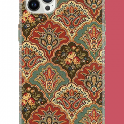 iPhone 12 PRO MAX Uyumlu Çini Motif UV Baskılı Silikon Kılıf