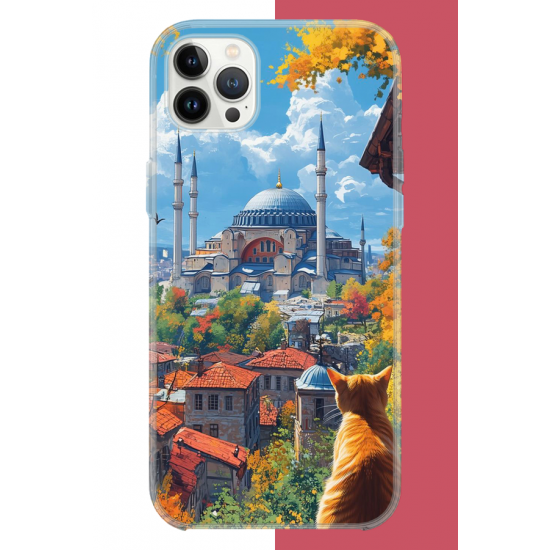 iPhone 12 PRO MAX Uyumlu Ayasofya1 UV Baskılı Silikon Kılıf