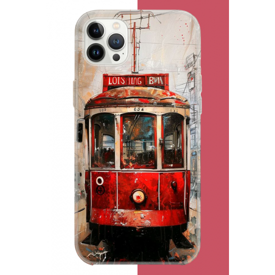 iPhone 12 PRO MAX Uyumlu Taksim Tramvay UV Baskılı Silikon Kılıf