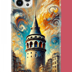 iPhone 12 PRO MAX Uyumlu Galata UV Baskılı Silikon Kılıf