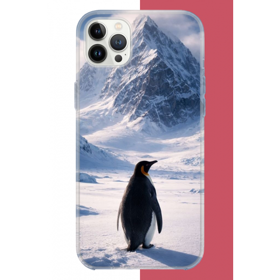 iPhone 12 PRO MAX Uyumlu nihilist Penguen2 UV Baskılı Silikon Kılıf