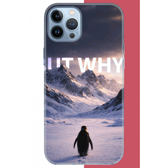 iPhone 13 PRO MAX Uyumlu Nihilist Penguen UV Baskılı Silikon Kılıf