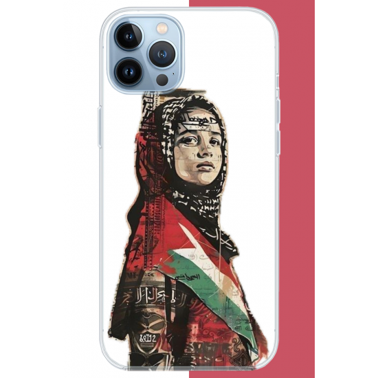 iPhone 13 PRO MAX Uyumlu Filistin2 UV Baskılı Silikon Kılıf