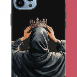 iPhone 13 PRO MAX Uyumlu Taç UV Baskılı Silikon Kılıf