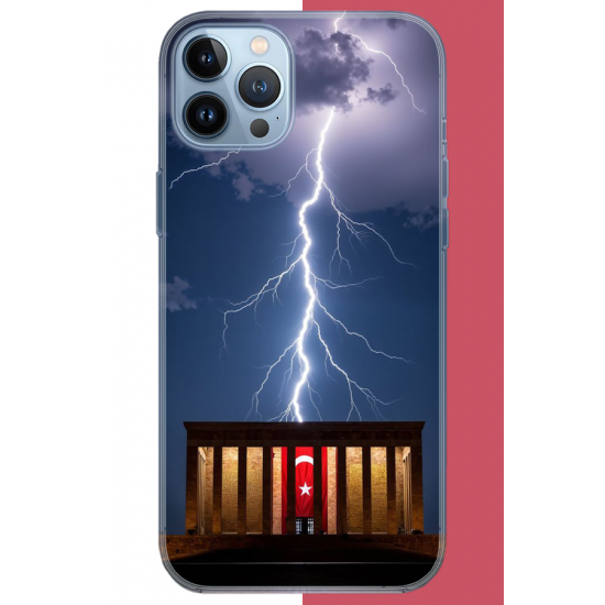 iPhone 13 PRO MAX Uyumlu Anıtkabir UV Baskılı Silikon Kılıf