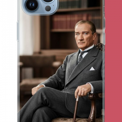 iPhone 13 PRO MAX Uyumlu Atatürk6 UV Baskılı Silikon Kılıf