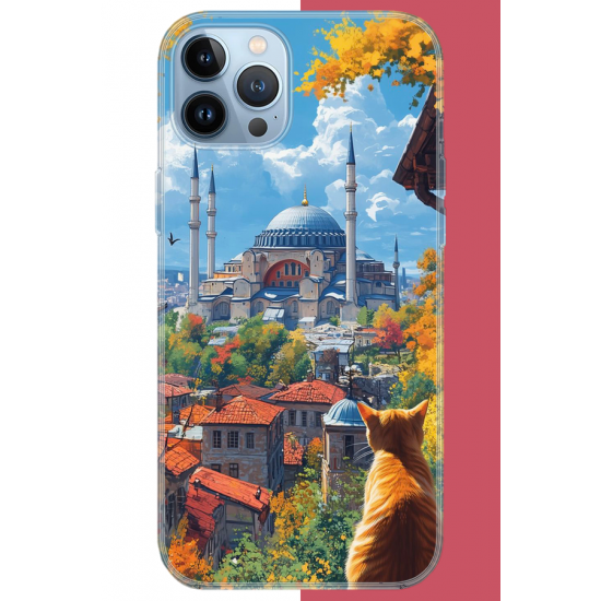 iPhone 13 PRO MAX Uyumlu Ayasofya1 UV Baskılı Silikon Kılıf