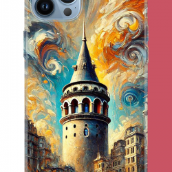 iPhone 13 PRO MAX Uyumlu Galata UV Baskılı Silikon Kılıf