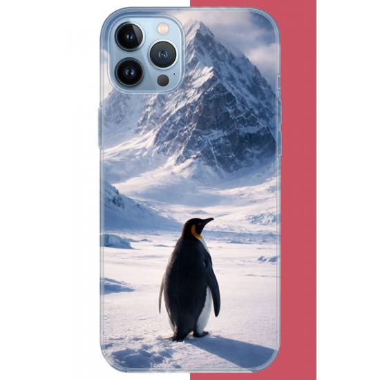 iPhone 13 PRO MAX Uyumlu nihilist Penguen2 UV Baskılı Silikon Kılıf
