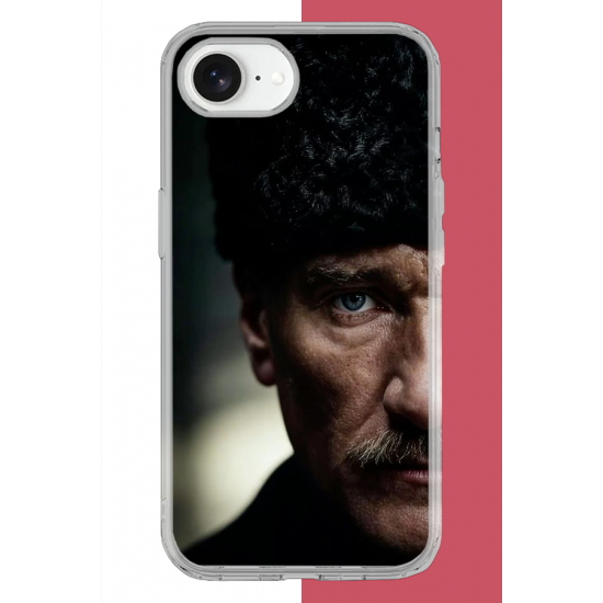 iPhone 16E Uyumlu Atatürk4 UV Baskılı Silikon Kılıf