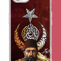 iPhone 16E Uyumlu Abdulhamit UV Baskılı Silikon Kılıf