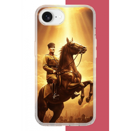 iPhone 16E Uyumlu Atatürk5 UV Baskılı Silikon Kılıf