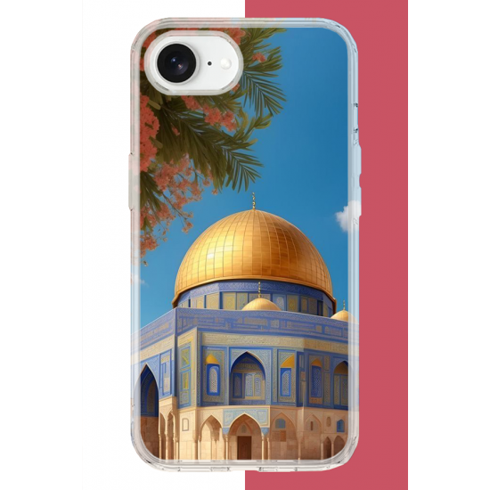 iPhone 16E Uyumlu Kudüs3 UV Baskılı Silikon Kılıf