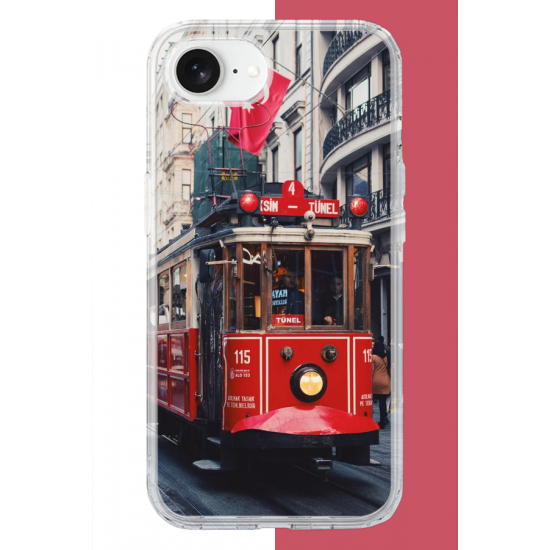 iPhone 16E Uyumlu Taksim1 UV Baskılı Silikon Kılıf