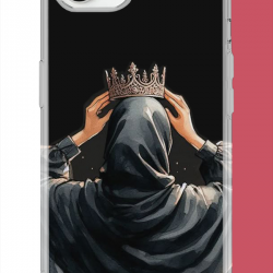 iPhone 16E Uyumlu Taç UV Baskılı Silikon Kılıf