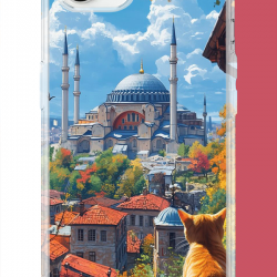 iPhone 16E Uyumlu Ayasofya1 UV Baskılı Silikon Kılıf