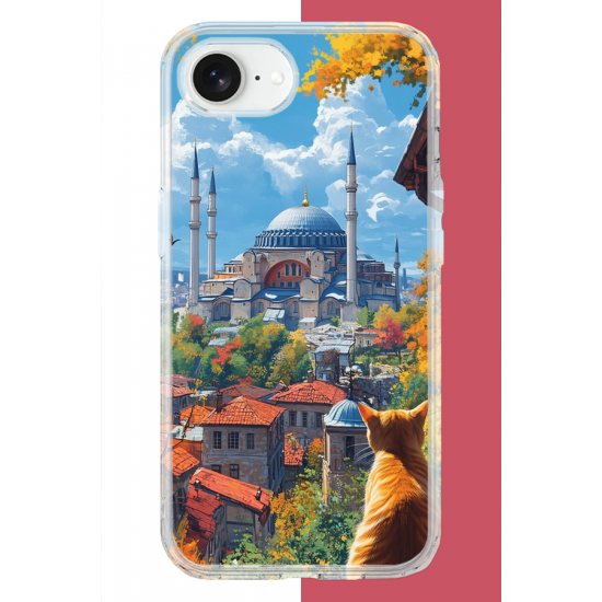 iPhone 16E Uyumlu Ayasofya1 UV Baskılı Silikon Kılıf