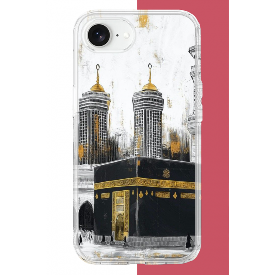 iPhone 16E Uyumlu Kabe6 UV Baskılı Silikon Kılıf