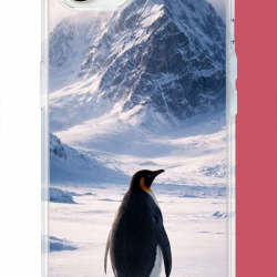 iPhone 16E Uyumlu nihilist Penguen2 UV Baskılı Silikon Kılıf