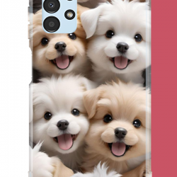 Samsung Galaxy A13 Uyumlu sevimli köpek UV Baskılı Silikon Kılıf