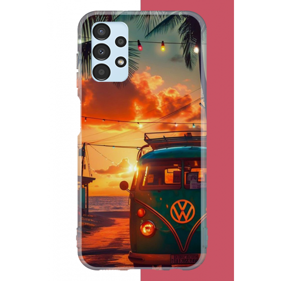 Samsung Galaxy A13 Uyumlu vw güneş batımı.jpeg UV Baskılı Silikon Kılıf