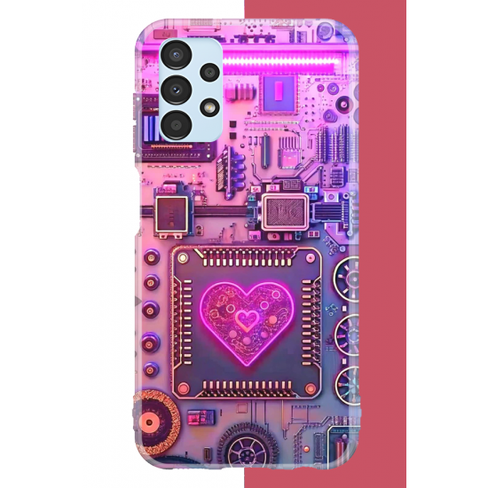 Samsung Galaxy A13 Uyumlu Cyberpunk neon UV Baskılı Silikon Kılıf Samsung Galaxy A13 Uyumlu Cyberpunk neon UV Baskılı Silikon Kılıf