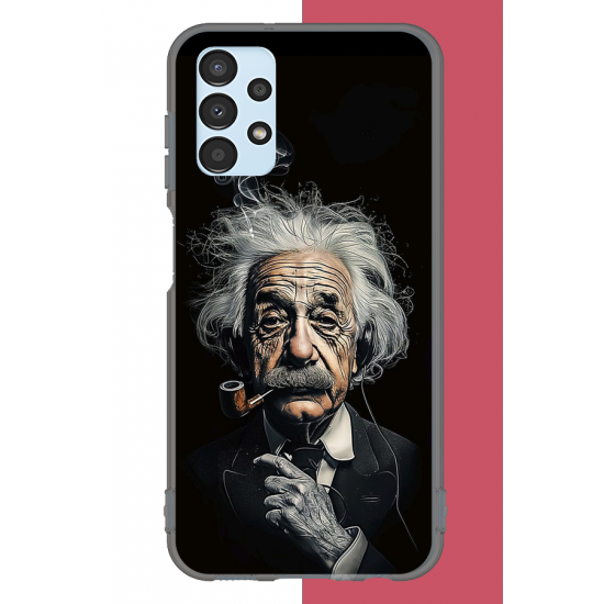 Samsung Galaxy A13 Uyumlu einstein UV Baskılı Silikon Kılıf