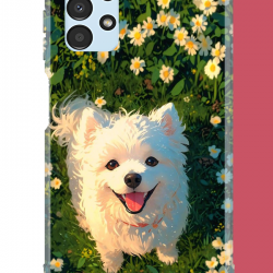 Samsung Galaxy A13 Uyumlu kaniş köpek UV Baskılı Silikon Kılıf