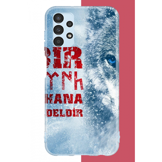 Samsung Galaxy A13 Uyumlu Ulu Kurt2 UV Baskılı Silikon Kılıf Samsung Galaxy A13 Uyumlu Ulu Kurt2 UV Baskılı Silikon Kılıf