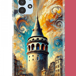 Samsung Galaxy A13 Uyumlu Galata UV Baskılı Silikon Kılıf