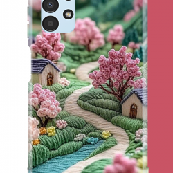 Samsung Galaxy A13 Uyumlu Desenli köy UV Baskılı Silikon Kılıf