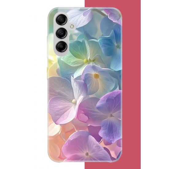 Samsung Galaxy A14 Uyumlu renkli çiçek2.jpeg UV Baskılı Silikon Kılıf