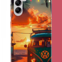 Samsung Galaxy A14 Uyumlu vw güneş batımı.jpeg UV Baskılı Silikon Kılıf
