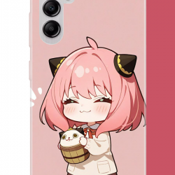 Samsung Galaxy A14 Uyumlu kawaii küçük kız UV Baskılı Silikon Kılıf