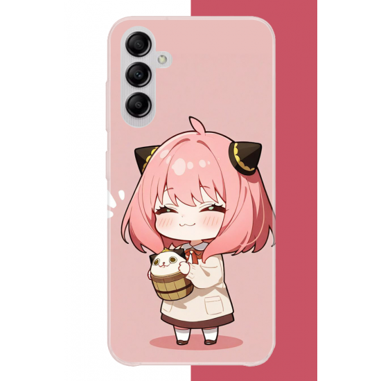 Samsung Galaxy A14 Uyumlu kawaii küçük kız UV Baskılı Silikon Kılıf