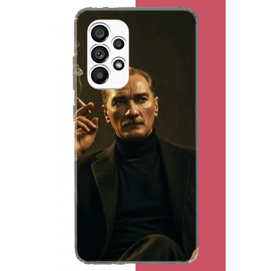 Samsung Galaxy A23 Uyumlu atatürk UV Baskılı Silikon Kılıf