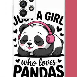 Samsung Galaxy A23 Uyumlu kawaii panda UV Baskılı Silikon Kılıf