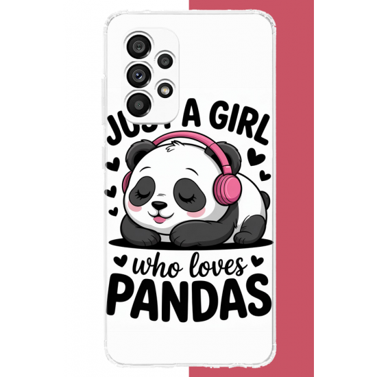 Samsung Galaxy A23 Uyumlu kawaii panda UV Baskılı Silikon Kılıf Samsung Galaxy A23 Uyumlu kawaii panda UV Baskılı Silikon Kılıf